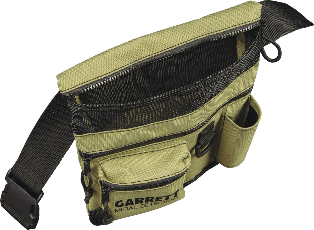 Garrett All Terrain Dig Pouch angled to show the Pro-Pointer holster (verify)