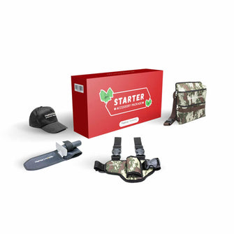 Nokta Starter Package - Premium Stainless Steel Digger, Finds Pouch, PP Leg Holster, and Cap