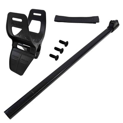 Nokta Legend carbon fiber middle shaft and armrest components laid out