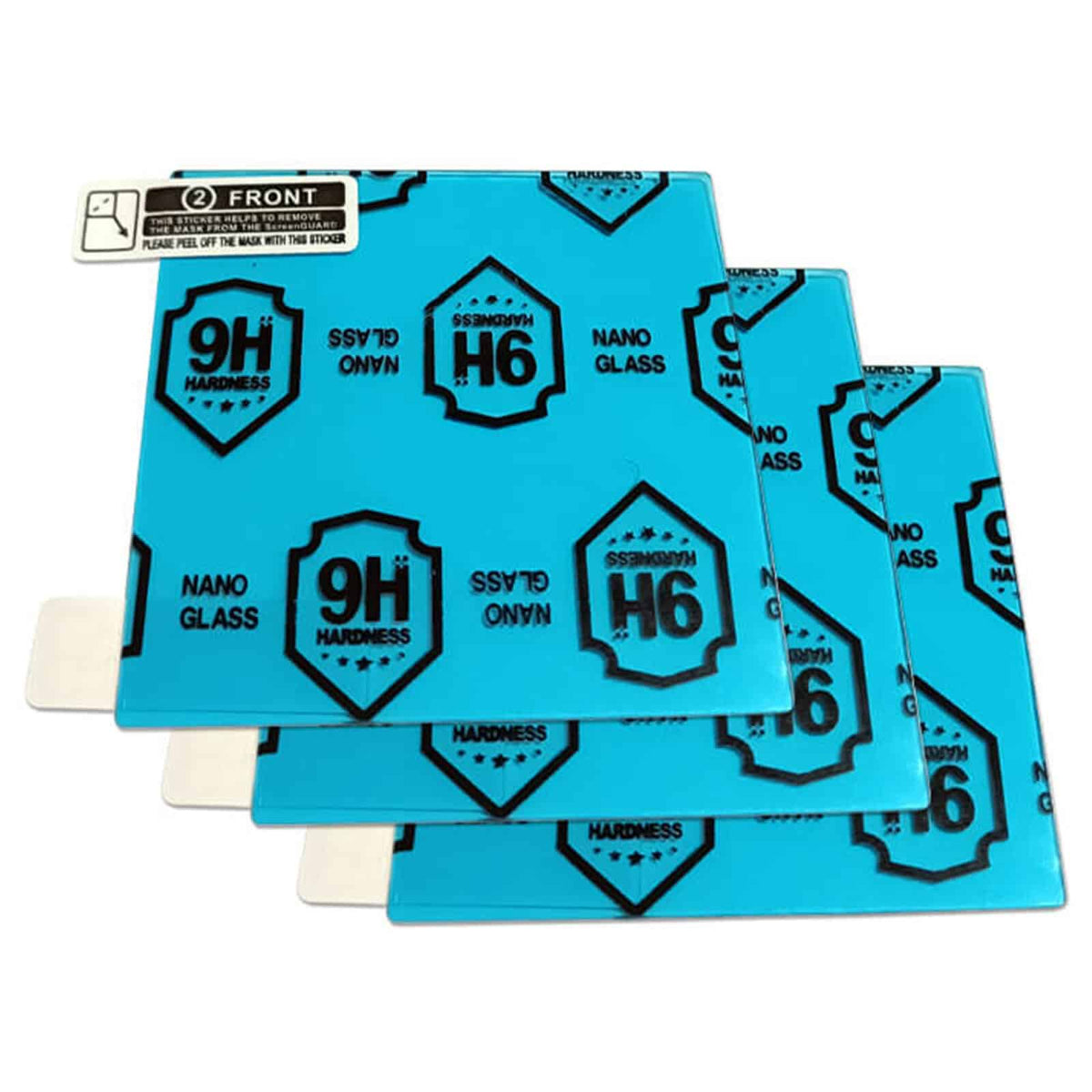 Nokta nano glass screen protector package showing three clear protectors for Legend and Score metal detectors