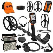 Quest Q40+ Pack Metal Detector with 2 Coils, Hat, Wireless HP Pouch and Cover