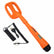 Quest Scuba Tector underwater pulse-induction pinpointer with orange housing and black grip, 5x4-inch mono coil