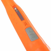 Close-up of Quest Scuba Tector power and mode buttons with vibration indicator and LED window