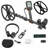 Quest Q30+ Metal Detector w/Wirefree Lite Headphones& RaptorX TurboD 9x11" Coil