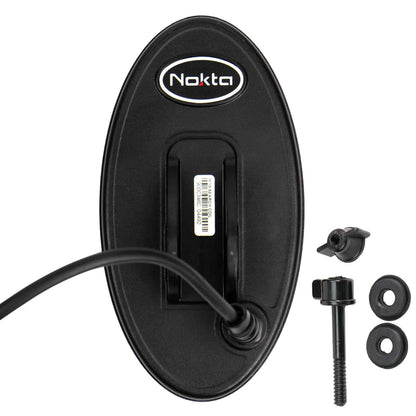 Nokta IM19 7.5x4 waterproof DD search coil for Impact metal detector with protective cover and cable