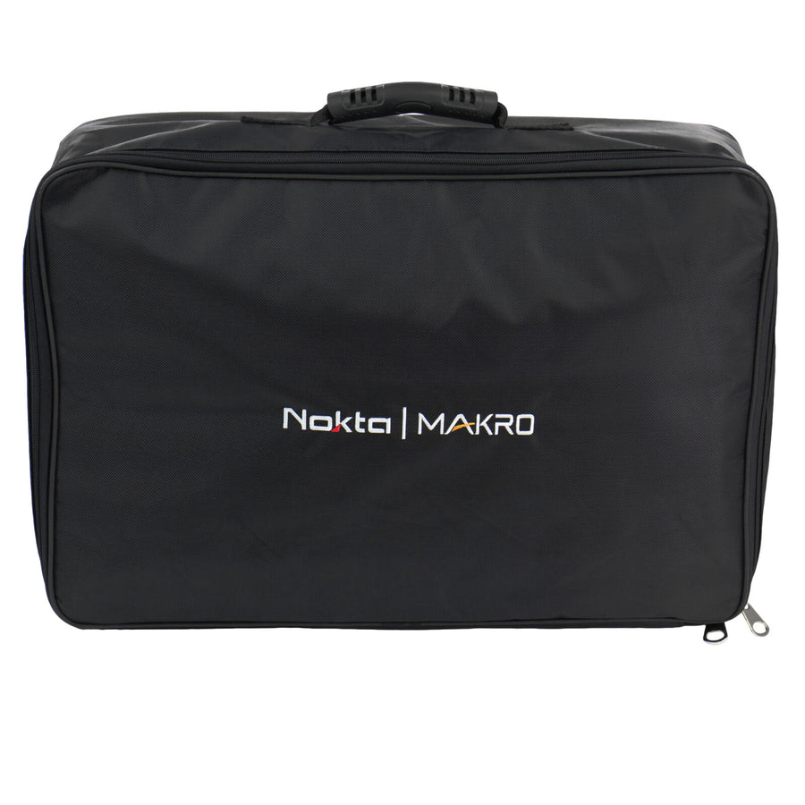 Nokta Impact metal detector carrying bag showing black protective case design