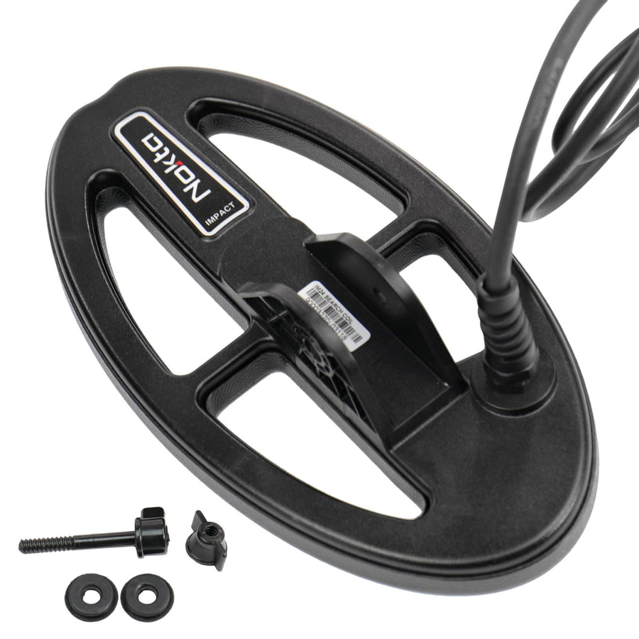 Nokta IM24 search coil package contents including coil cover and installation hardware