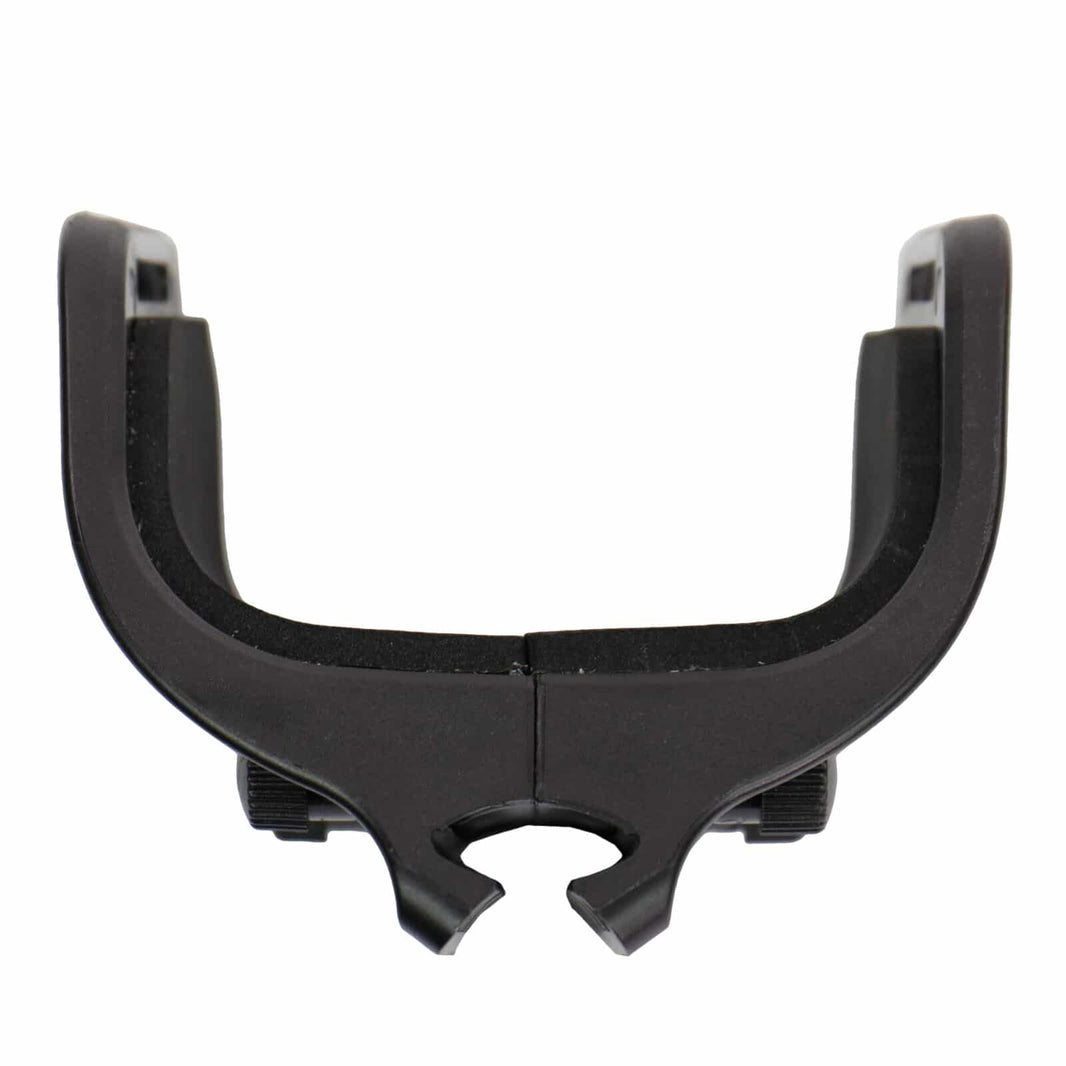 Close-up view of Nokta armrest adjustment mechanism and padding