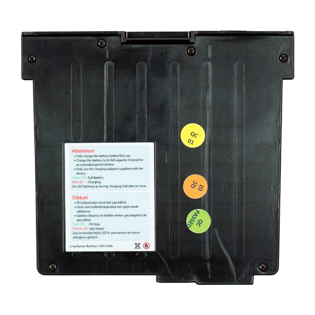 Nokta LiPo battery showing connector and capacity specifications