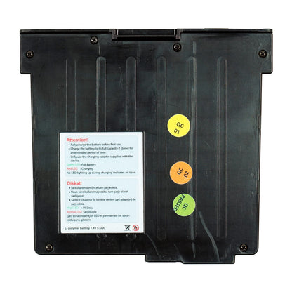 Nokta LiPo battery showing connector and capacity specifications