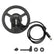 Nokta RC18C 7-inch concentric search coil with black housing and wired connection for Racer series metal detectors
