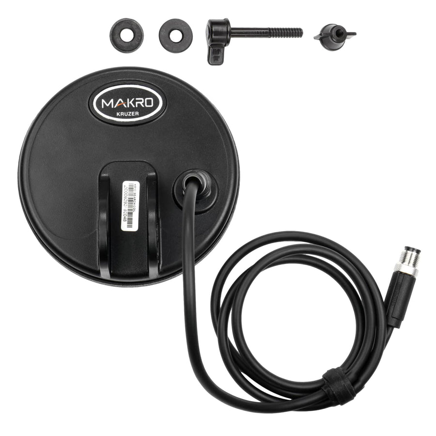 Nokta KR13 5" DD waterproof search coil with black housing and wired connection for Kruzer and Anfibio detectors