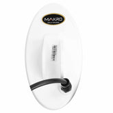 Nokta GK19 search coil showing compact elliptical design and connector cable