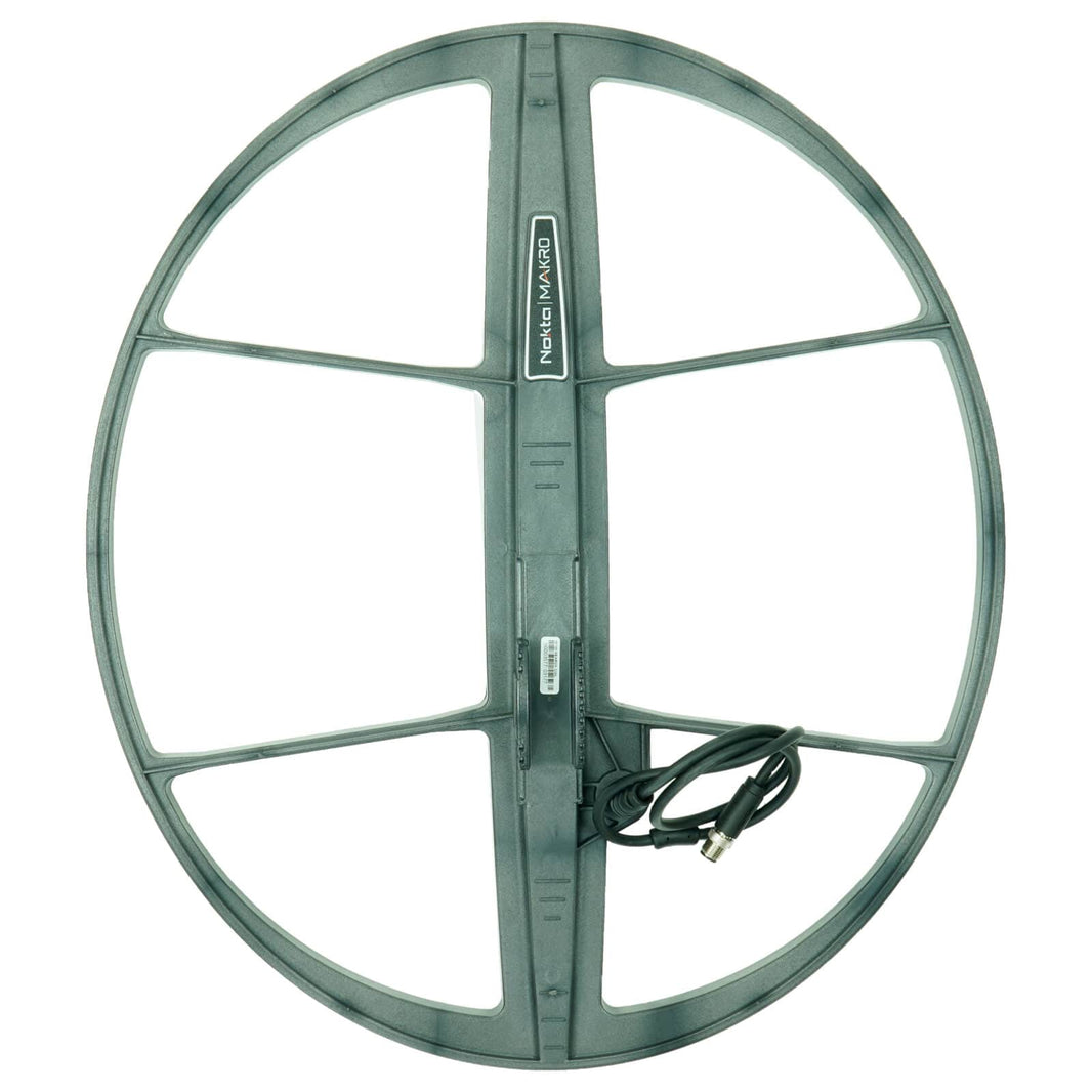 Nokta INV56 22x19 inch waterproof DD search coil with green housing and cable connector for Invenio detector