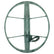 Nokta INV56 22x19 inch waterproof DD search coil with green housing and cable connector for Invenio detector