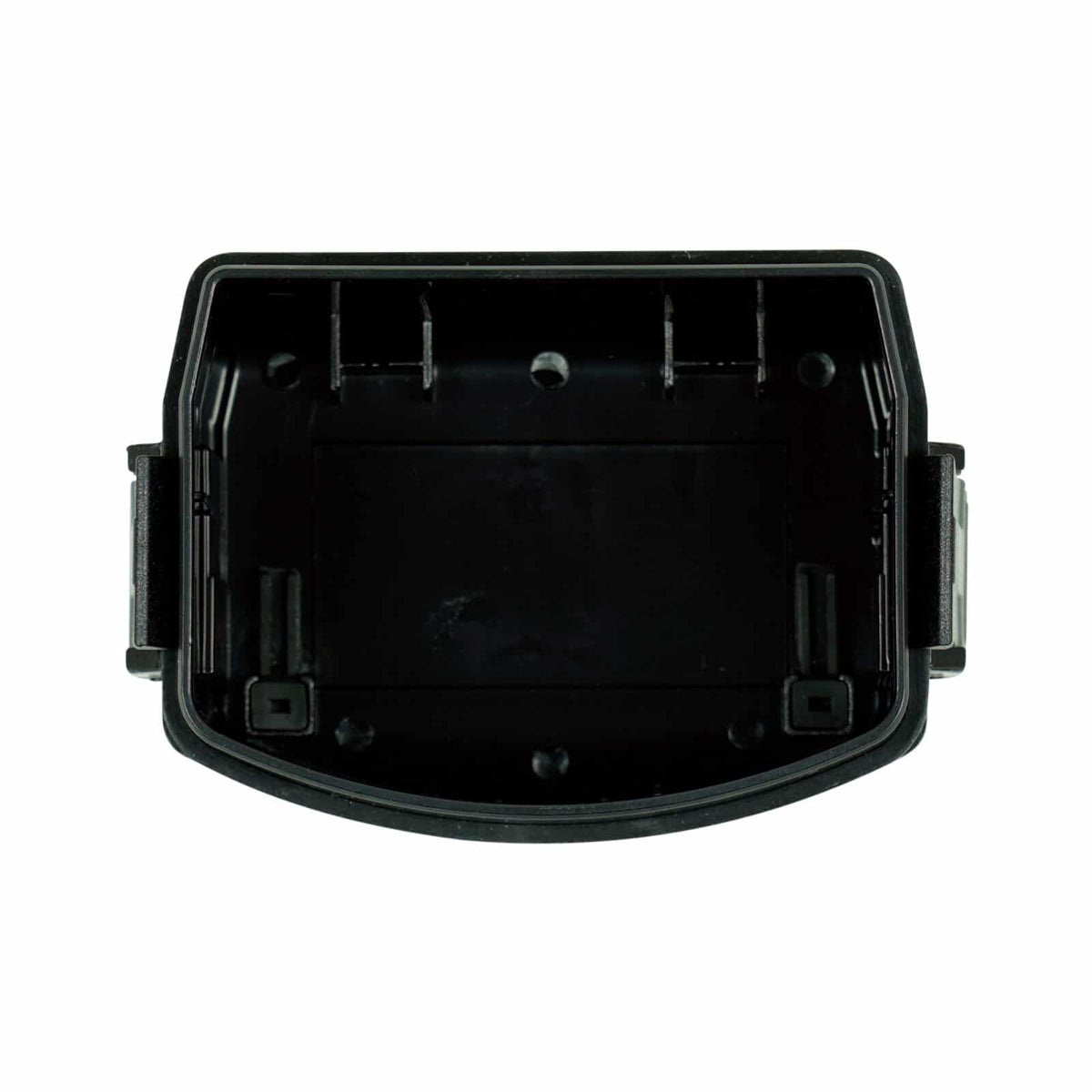 Close-up view of Nokta battery compartment cover showing secure locking mechanism