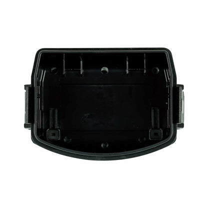 Close-up view of Nokta battery compartment cover showing secure locking mechanism