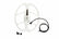 Nokta 15.5x14 DD search coil with white housing and black cable for Gold Kruzer detector