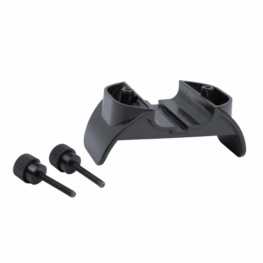 Nokta battery pod stand showing secure mounting system
