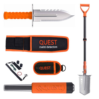 Quest XPointer Max Pinpointer with Quest Spade and Diamond Digger Tool