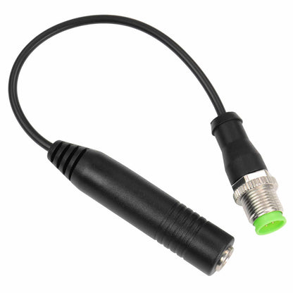 Close-up view of Nokta headphone adapter connector