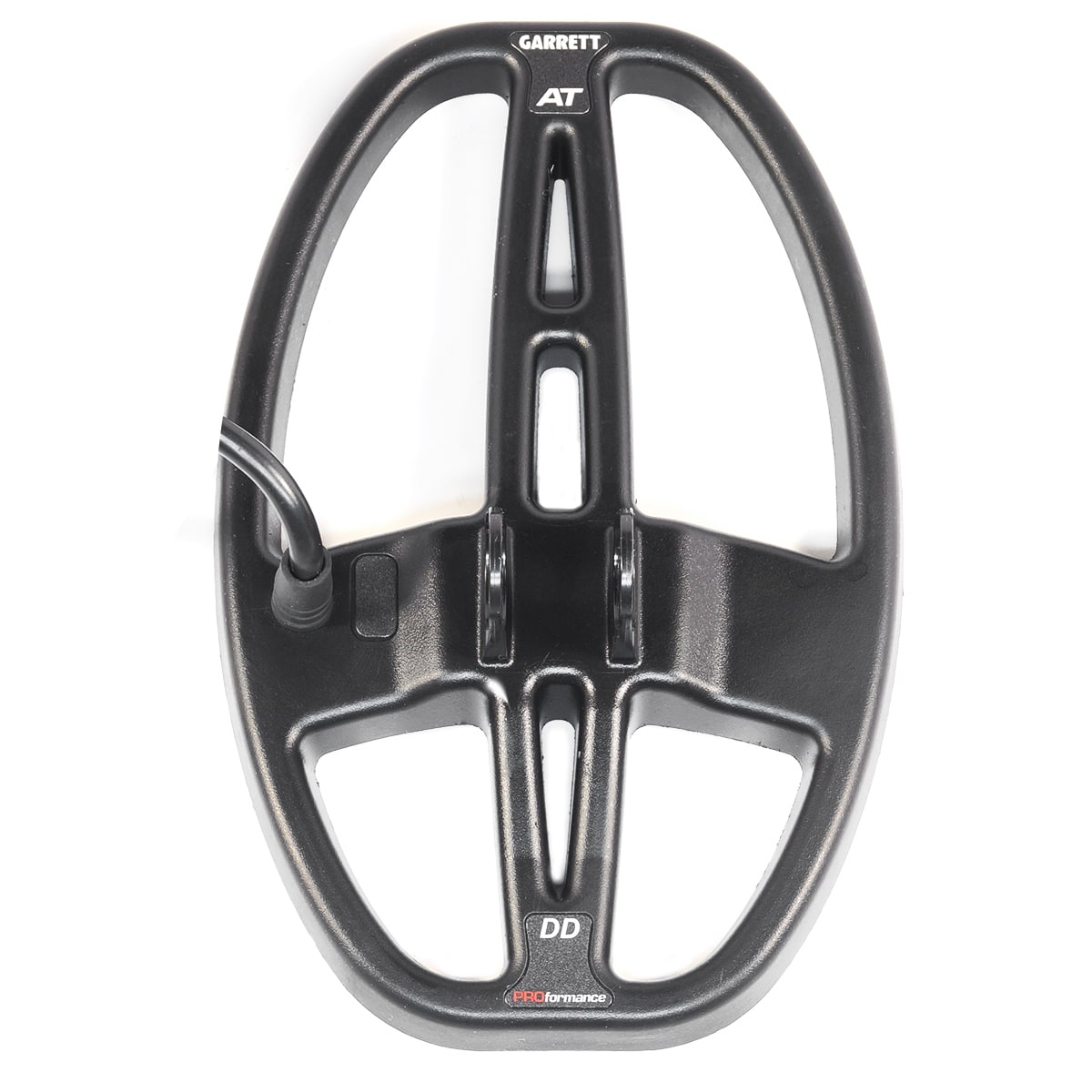 Garrett 5x8 DD Ripper waterproof search coil with semi-elliptical shape for AT Pro, AT Gold, and AT Max detectors