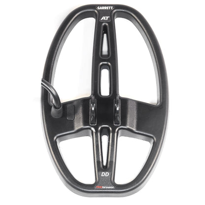 Garrett 5x8 DD Ripper waterproof search coil with semi-elliptical shape for AT Pro, AT Gold, and AT Max detectors