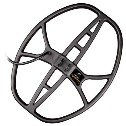 Garrett 14 inch by 11 inch DD Reaper search coil for AT Pro, AT Max, and AT Gold detectors with protective coil cover