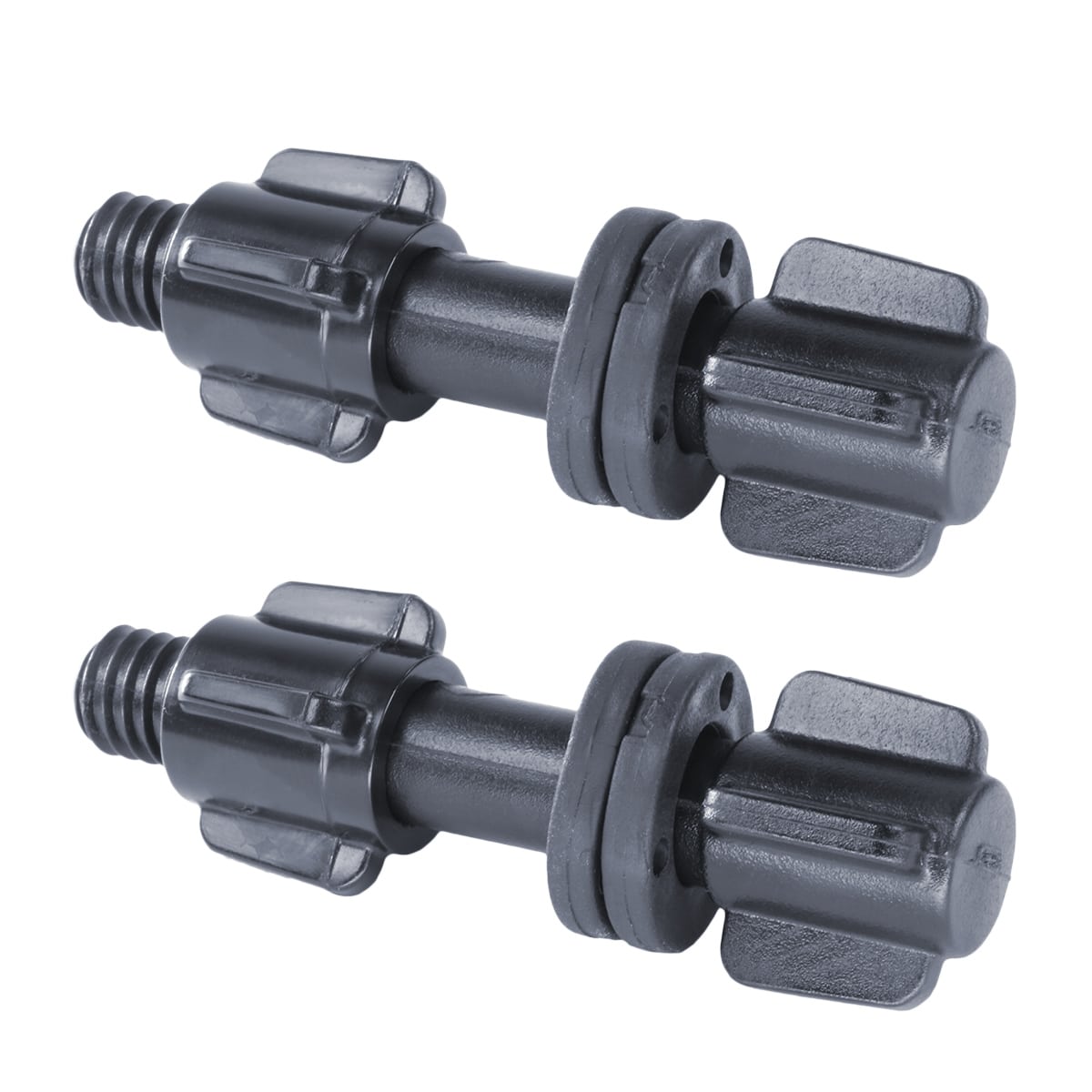 Garrett metal detector coil mounting hardware kit with bolts, washers and nuts displayed