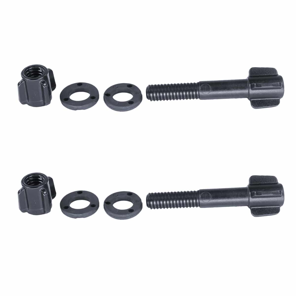 Close-up view of Garrett genuine OEM coil hardware components including threading detail