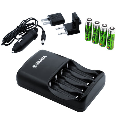 Nokta charging kit with AC adapter, car charger and 4 AA rechargeable batteries