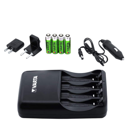 Nokta charging kit components laid out showing all included accessories