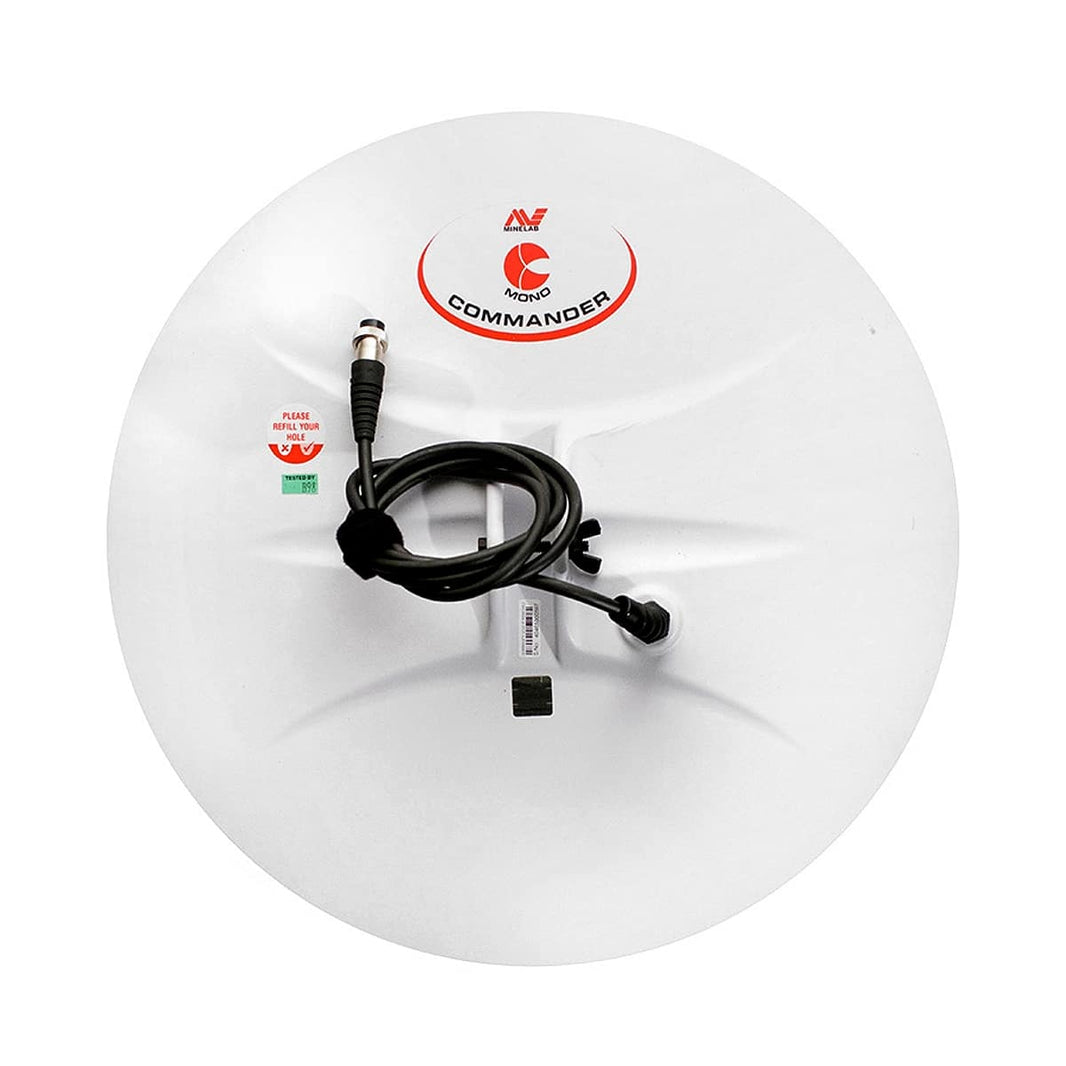 Minelab 18 in round Monoloop Commander coil 3011-0075 with cable and connector