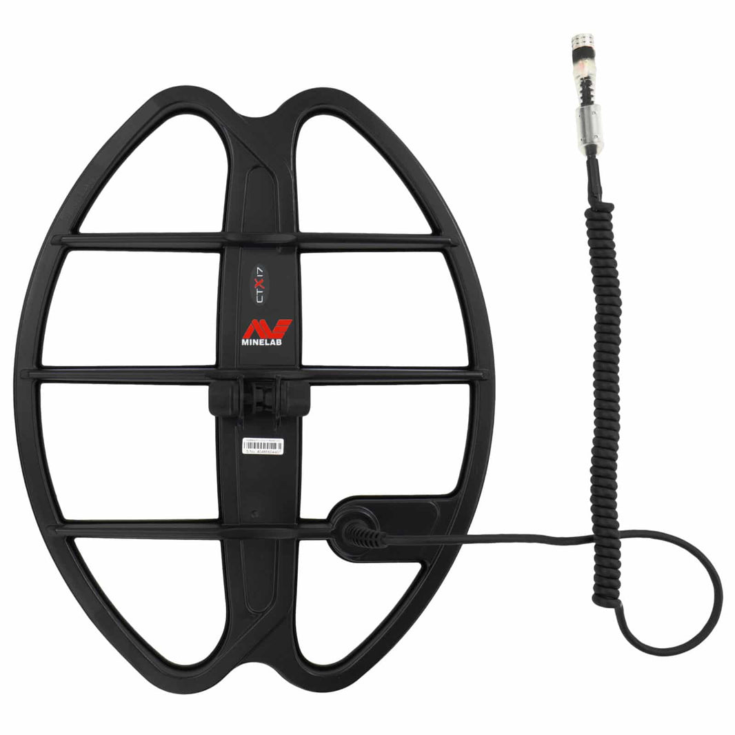 Minelab CTX 17 Smart Coil 17-inch elliptical DD search coil with coil cover and hardware for CTX 3030 metal detector