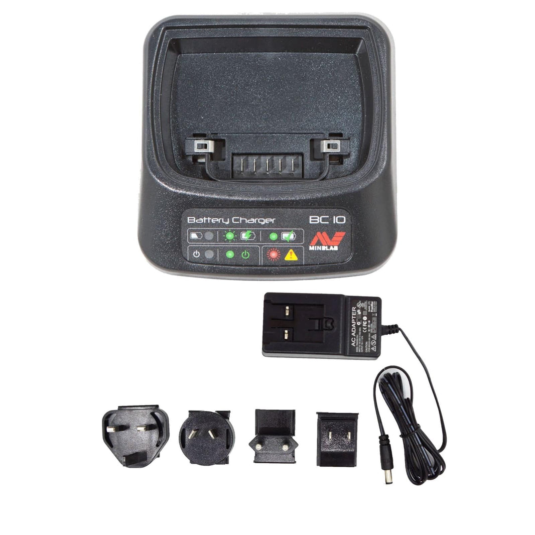 Minelab lithium-ion charger station for CTX 3030 and GPZ 7000 metal detectors