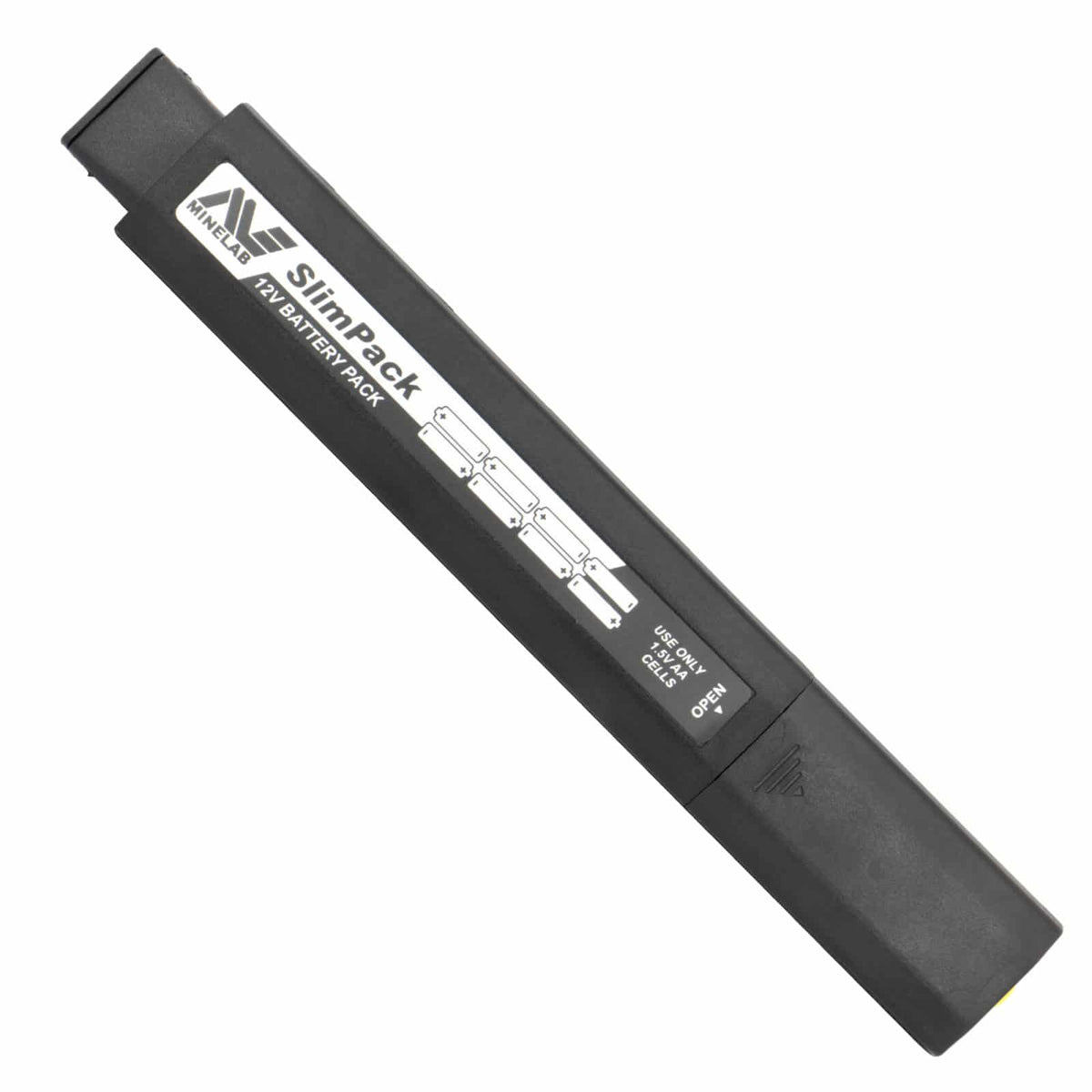 Minelab FBS Alkaline Battery Pack Slimpack 12V black with Minelab logo