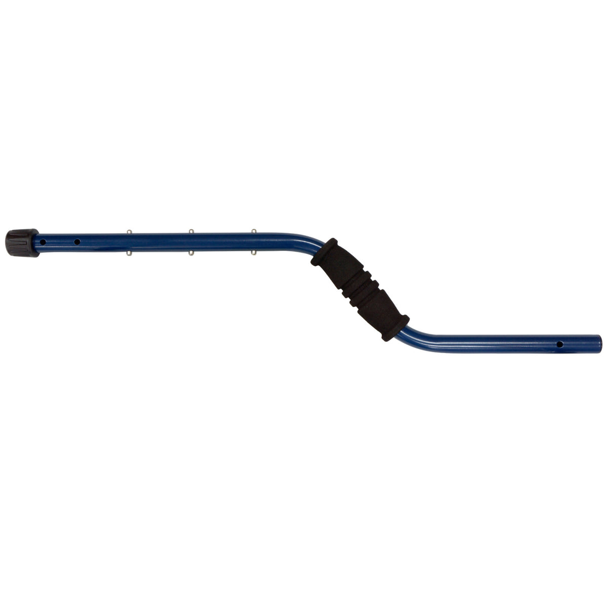 Minelab Excalibur II side mounting shaft with 90-degree pin configuration for reduced underwater drag
