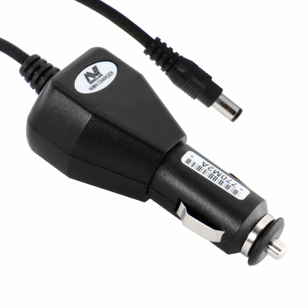 Minelab 12V NiCad car charger with cigarette lighter plug for metal detectors