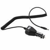 Minelab 12V car charger packaging and specifications label