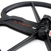 Side view of Minelab 11 inch Double-D FBS Pro search coil showing connector