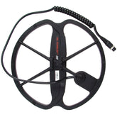Minelab 11 inch FBS Pro coil with black coil cover and mounting hardware