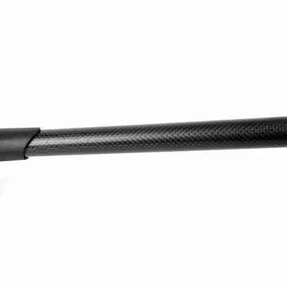 Minelab 8 inch coil mounted on detector shaft showing proper assembly