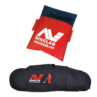 Minelab Deluxe Carry Bag and Minelab Canvas Treasure Tool Pouch