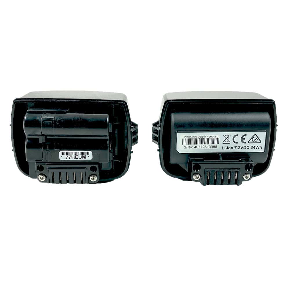 Minelab CTX 3030 battery kit components laid out showing lithium and alkaline options