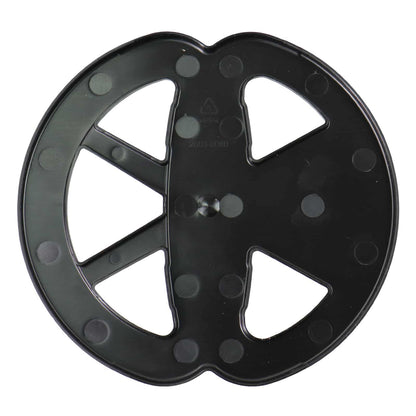 The included black protective skid plate shown on a white background 