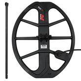 Minelab EQX 15 DD waterproof coil and lower rod package contents