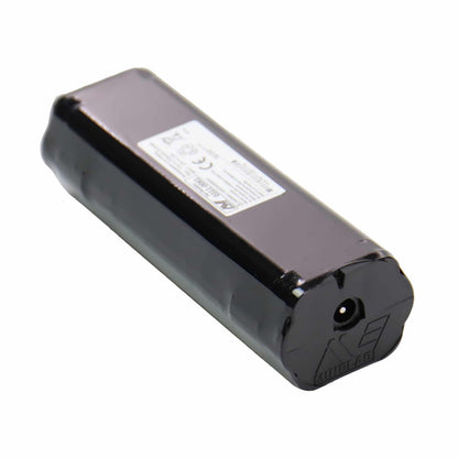 Gold Monster 1000 battery pack side view with Minelab branding