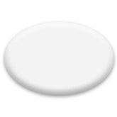 Top view of Minelab GM 05 white skidplate coil cover for Gold Monster 1000 detector