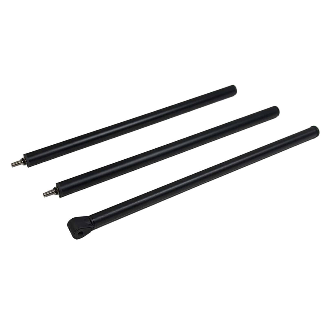Minelab Gold Monster 1000 collapsible shaft showing 3-piece breakdown design