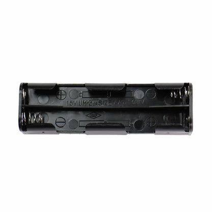 Close-up view of Minelab Gold Monster 1000 AA battery holder construction and contacts